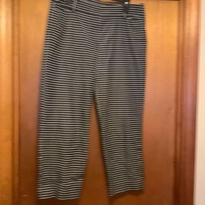 Loft Julie size 12 blue/white chambray